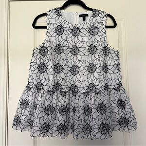 Floral j. Crew peplum top